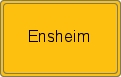 Ortsschild von Ensheim
