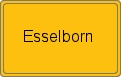 Ortsschild von Esselborn