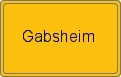 Ortsschild von Gabsheim