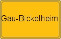 Ortsschild von Gau-Bickelheim