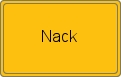 Ortsschild von Nack