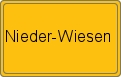 Ortsschild Nieder-Wiesen