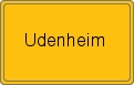 Ortsschild von Udenheim