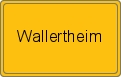 Ortsschild von Wallertheim