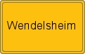 Ortsschild von Wendelsheim