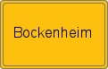 Ortsschild von Bockenheim