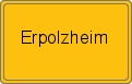 Ortsschild von Erpolzheim