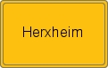 Ortsschild von Herxheim