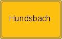 Ortsschild von Hundsbach