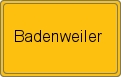Ortsschild von Badenweiler