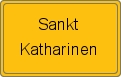 Ortsschild von Sankt Katharinen