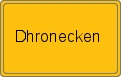 Ortsschild von Dhronecken