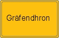 Ortsschild von Gräfendhron