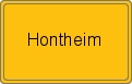 Ortsschild von Hontheim