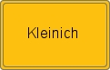 Ortsschild von Kleinich