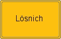 Ortsschild von Lösnich