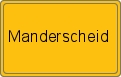 Ortsschild von Manderscheid