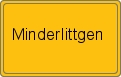 Ortsschild von Minderlittgen