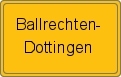 Ortsschild von Ballrechten-Dottingen