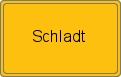 Ortsschild von Schladt