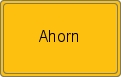 Ortsschild von Ahorn