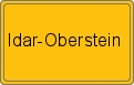 Ortsschild von Idar-Oberstein