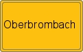 Ortsschild von Oberbrombach