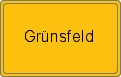 Ortsschild von Grünsfeld