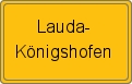 Ortsschild von Lauda-Königshofen