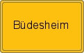 Ortsschild von Büdesheim