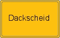 Ortsschild von Dackscheid