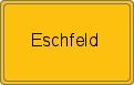 Ortsschild von Eschfeld