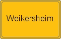 Ortsschild von Weikersheim