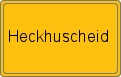 Ortsschild von Heckhuscheid