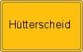 Ortsschild von Hütterscheid