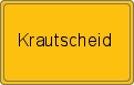 Ortsschild von Krautscheid