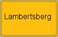 Ortsschild von Lambertsberg