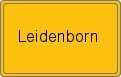 Ortsschild von Leidenborn