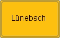 Ortsschild von Lünebach