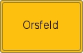 Ortsschild von Orsfeld