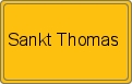 Ortsschild von Sankt Thomas