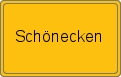 Ortsschild von Schönecken