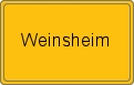 Ortsschild von Weinsheim