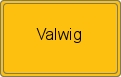 Ortsschild von Valwig