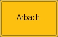 Ortsschild von Arbach