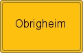 Ortsschild von Obrigheim