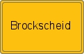 Ortsschild von Brockscheid