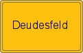 Ortsschild von Deudesfeld