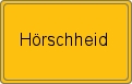 Ortsschild von Hörschheid