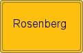 Ortsschild von Rosenberg